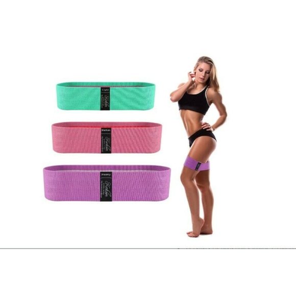 Exercise Resistance Bands for Legs and Butt - Nonslip Elastic Booty Bands Hip  - Picture 1 of 4